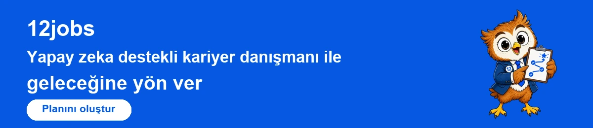 12jobs: Yapay zeka destekli kariyer danışmanı ile geleceğine yön ver. Planını oluştur.