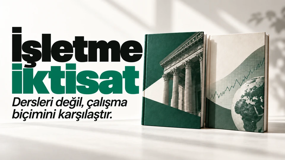 İşletme mi iktisat mı? Derslerden iş hayatına karşılaştırma için kapak görseli