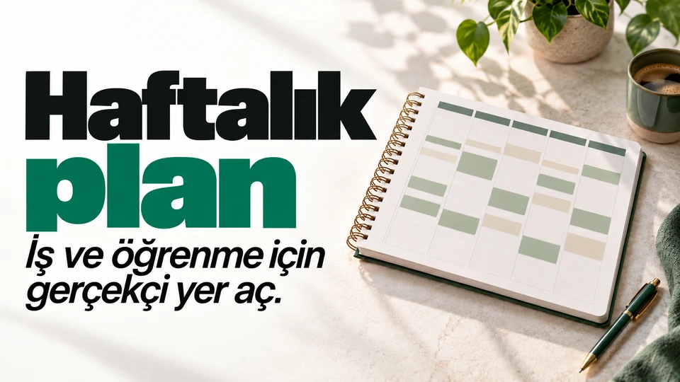 İş ve öğrenme dengesi için haftalık plan nasıl yapılır? için kapak görseli