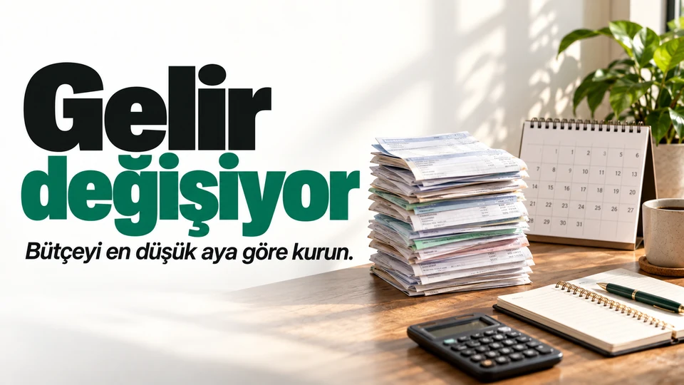 Geliriniz her ay değişiyorsa bütçenizi nasıl planlayabilirsiniz? için kapak görseli