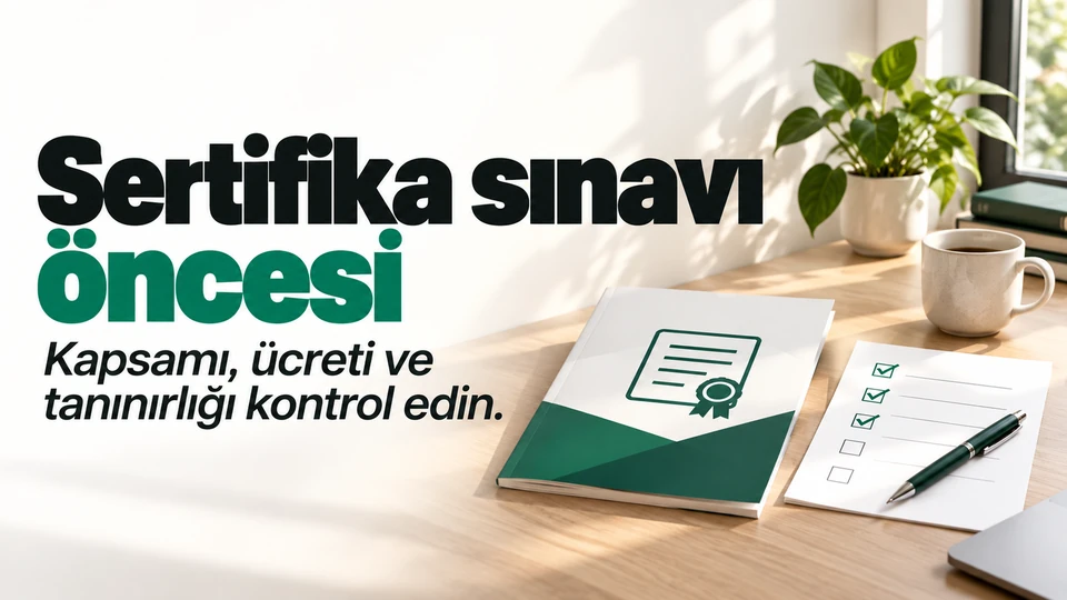 Sertifika sınavına para vermeden önce neleri kontrol etmelisiniz? için kapak görseli
