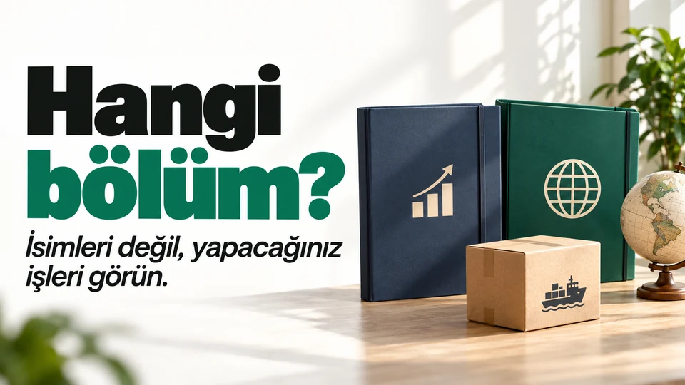 Hangi bölüm başlığı yanında ticaret ve işletme dosyaları.