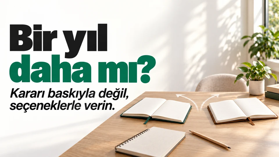 Bir yıl daha mı başlığı yanında iki takvim yolu.