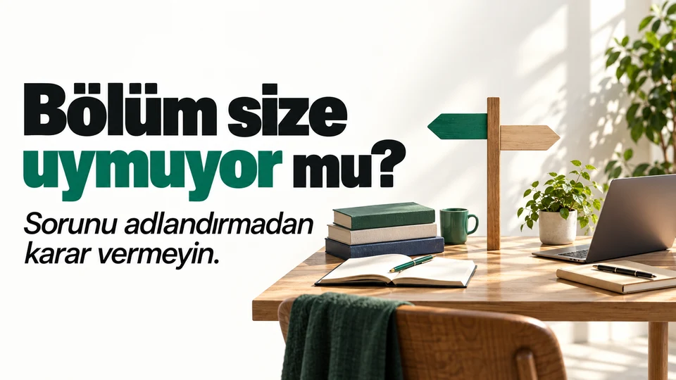 Üniversite bölümünden farklı yönlere ayrılan ders yolları.