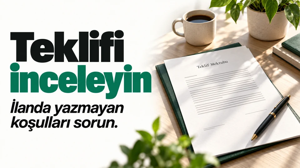 Teklifi inceleyin başlığı ve sağda bir staj teklif mektubu.