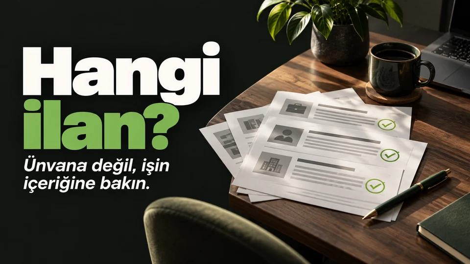 Hangi ilan başlığı ve sağda görevleri işaretlenmiş iş ilanları.