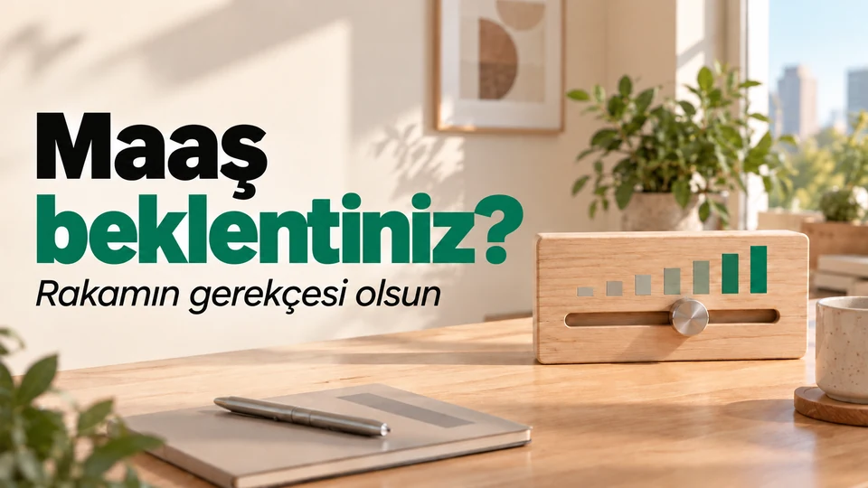 Maaş beklentiniz? Rakamın gerekçesi olsun. Ücret aralığını temsil eden ayarlanabilir gösterge.