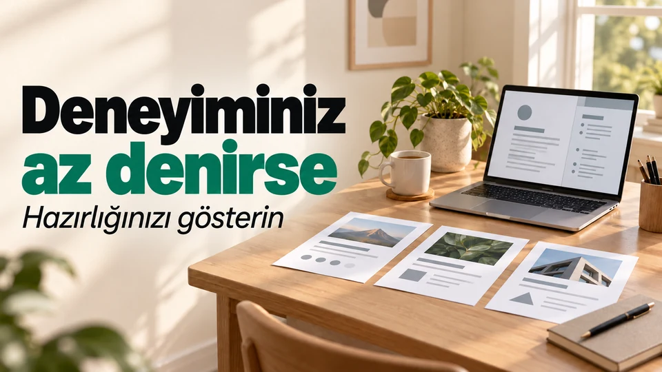 Deneyiminiz az denirse. Hazırlığınızı gösterin. Kısa özgeçmiş ve üç somut proje örneği.