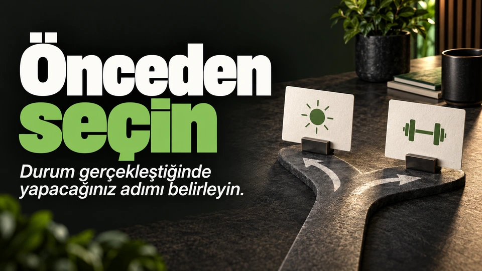 Önceden seçin: Bir kavşağa yerleştirilmiş iki görev kartı.
