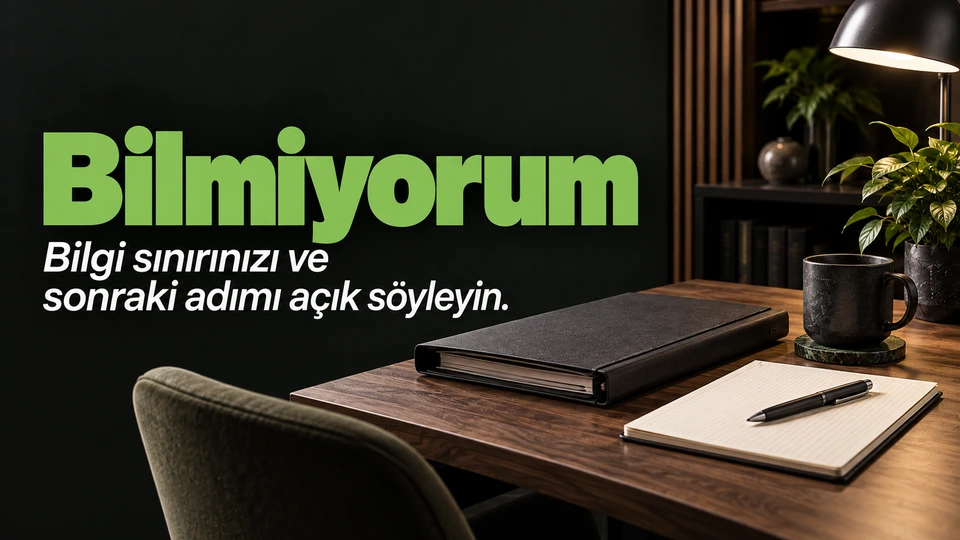 Bilmiyorum: Kapalı dosya ve araştırma için ayrılmış not.