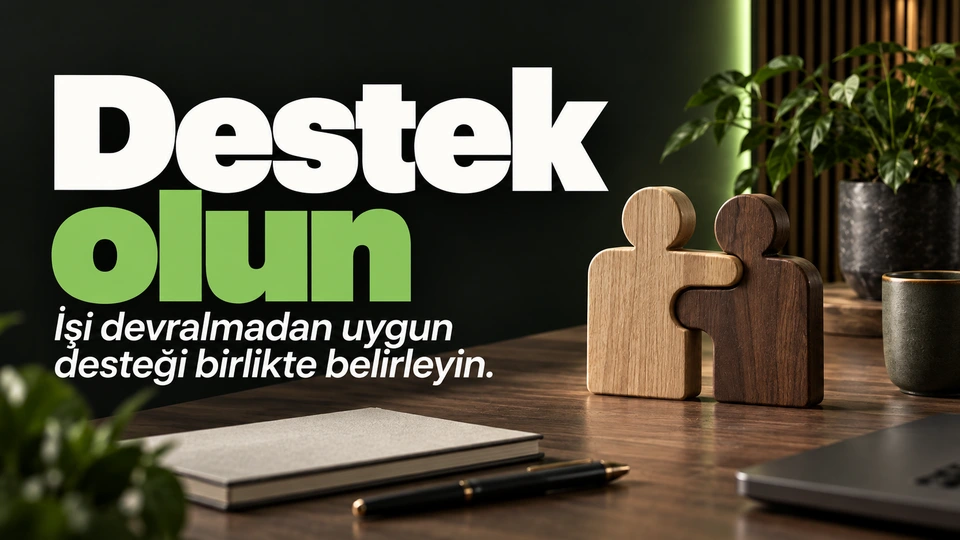 Destek olun: Birbirini destekleyen iki ahşap parça.