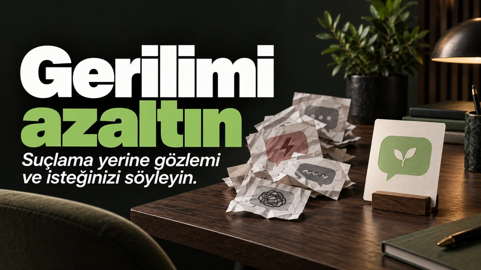 Gerilimi azaltın: Karışık mesaj kartlarından ayrılmış sade kart.