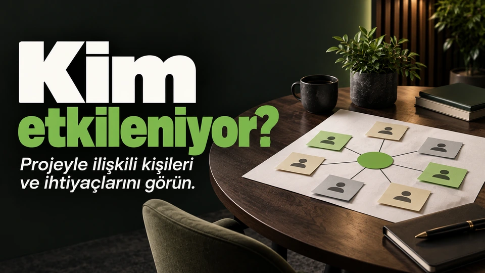 Kim etkileniyor?: Ortak dosyaya bağlı farklı görev kartları.