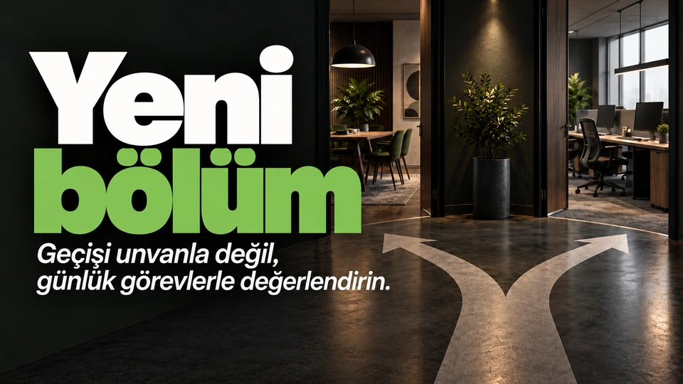 Yeni bölüm: İki farklı çalışma alanına ayrılan yol.