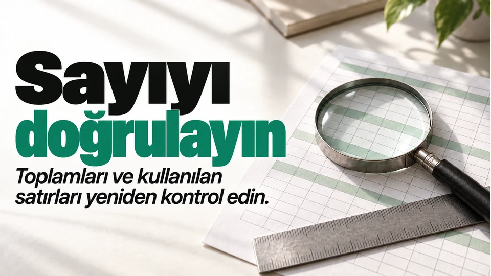 Yapay zekanın Excel analizindeki hataları nasıl fark edersiniz? için kapak görseli