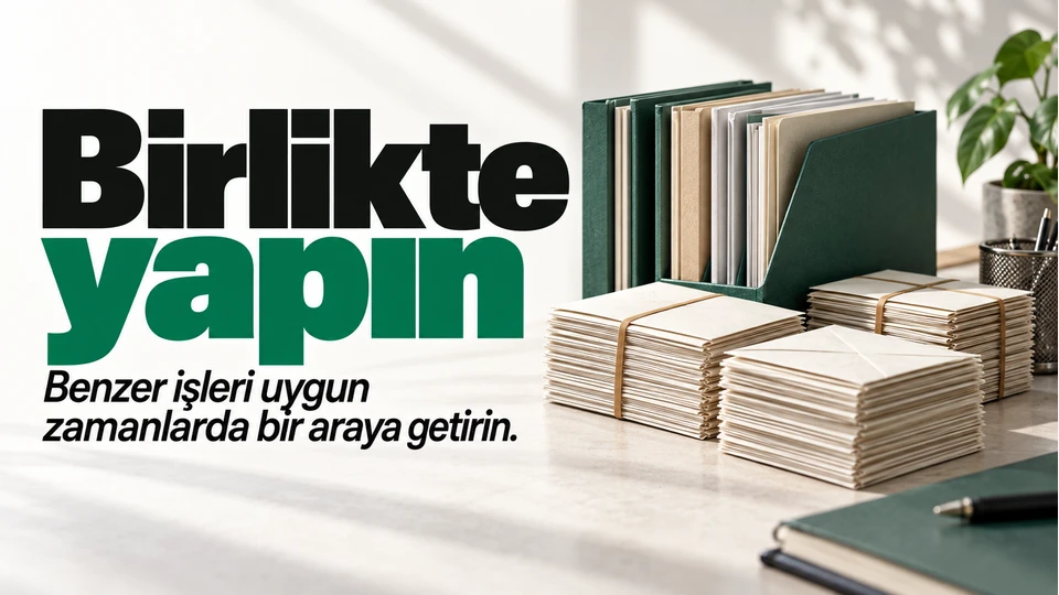 Benzer işleri toplu yapmak hangi durumlarda zaman kazandırır? için kapak görseli