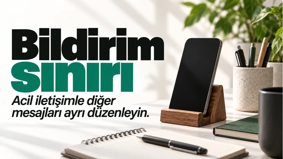 Bildirimleri kapatmadan işte odaklanmak mümkün mü? için kapak görseli