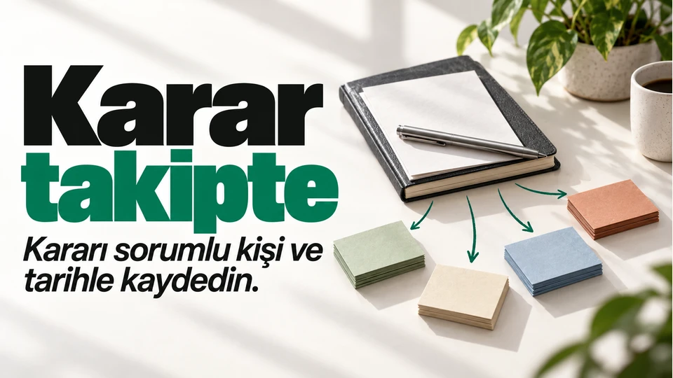 Toplantıda alınan kararların uygulanmasını nasıl takip edersiniz? için kapak görseli