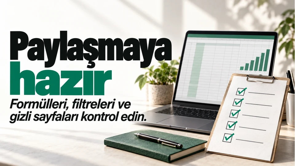 Excel dosyasını paylaşmadan önce hangi kontrolleri yapmalısınız? için kapak görseli