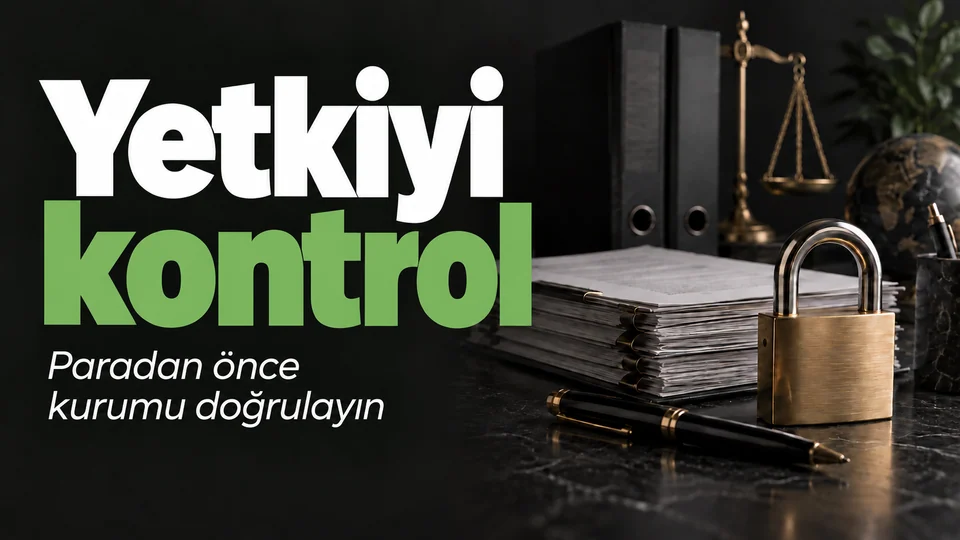 Yetkiyi kontrol başlıklı kişisel finans kapağı; Resmi kayıt ve kilit.